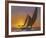 Sails in the Sunset-Diane Romanello-Framed Art Print