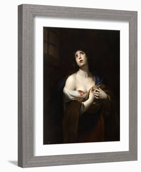 Saint Agatha, Ca. 1635-Andrea Vaccaro-Framed Giclee Print