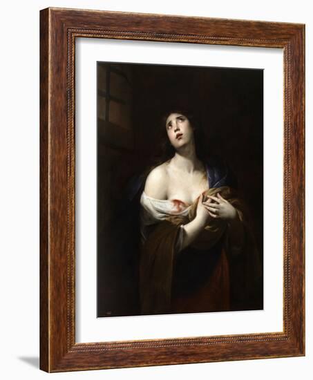 Saint Agatha, Ca. 1635-Andrea Vaccaro-Framed Giclee Print