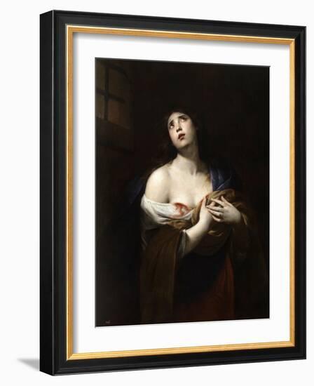 Saint Agatha, Ca. 1635-Andrea Vaccaro-Framed Giclee Print