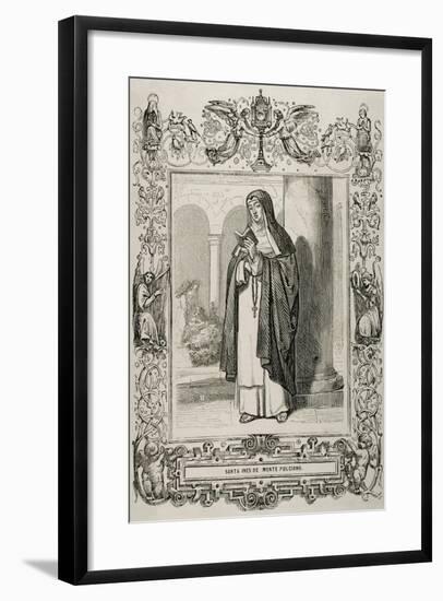 Saint Agnes of Montepulciano-null-Framed Giclee Print