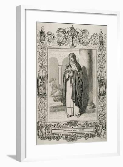 Saint Agnes of Montepulciano-null-Framed Giclee Print