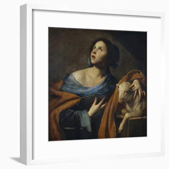 Saint Agnes-Massimo Stanzione-Framed Giclee Print