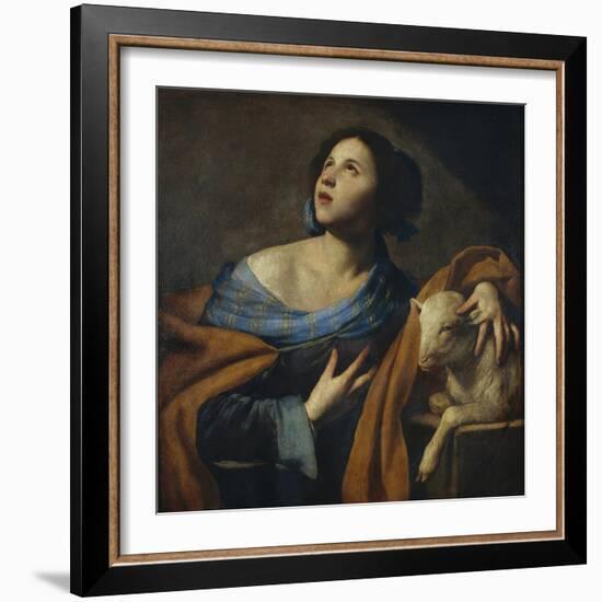 Saint Agnes-Massimo Stanzione-Framed Giclee Print