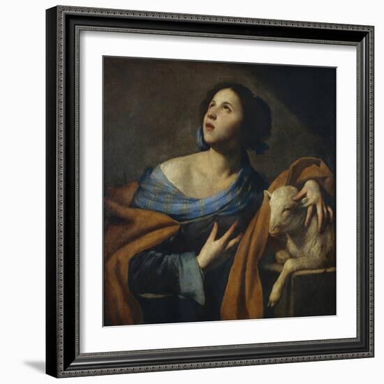 Saint Agnes-Massimo Stanzione-Framed Giclee Print