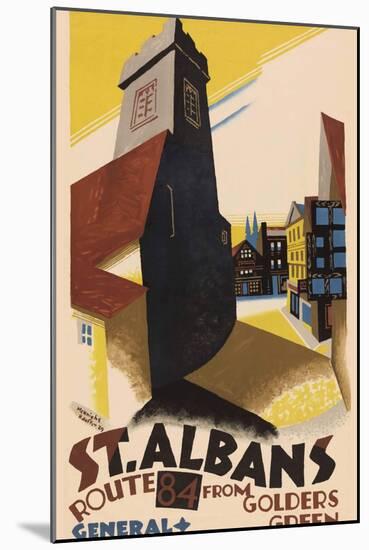 Saint Albans London-Vintage Apple Collection-Mounted Giclee Print
