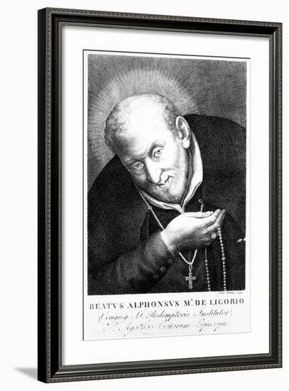 Saint Alphonsus Maria De Ligorio, Print Made by Joan Petrini-null-Framed Giclee Print