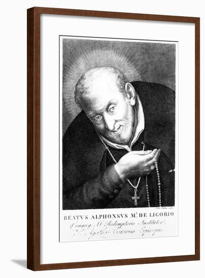 Saint Alphonsus Maria De Ligorio, Print Made by Joan Petrini-null-Framed Giclee Print