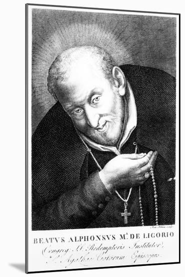 Saint Alphonsus Maria De Ligorio, Print Made by Joan Petrini-null-Mounted Giclee Print