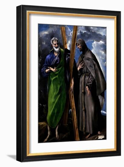 Saint Andrew and Saint Francis, Ca. 1595-El Greco-Framed Giclee Print