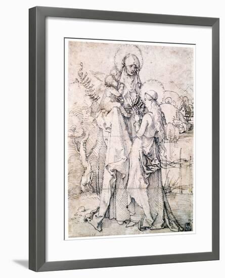 Saint Anne with Child and Virgin Mary, C1500-Albrecht Durer-Framed Giclee Print