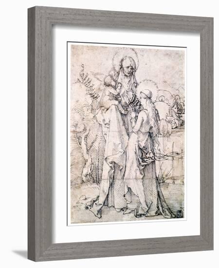 Saint Anne with Child and Virgin Mary, C1500-Albrecht Durer-Framed Giclee Print