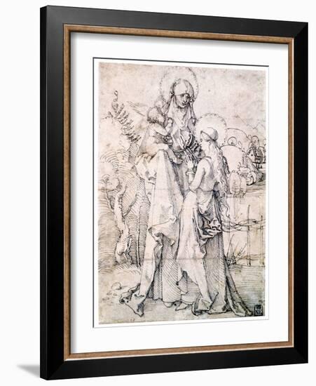 Saint Anne with Child and Virgin Mary, C1500-Albrecht Durer-Framed Giclee Print