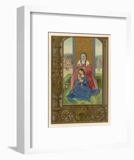 Saint Anne with Her Daughter Mary and Her Grandson Jesus-null-Framed Art Print