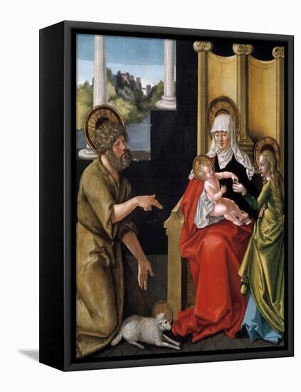 Saint Anne with the Christ Child, the Virgin, and Saint John the Baptist, C1511-Hans Baldung-Framed Premier Image Canvas