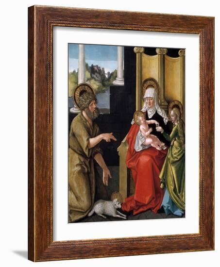 Saint Anne with the Christ Child, the Virgin, and Saint John the Baptist, C1511-Hans Baldung-Framed Giclee Print