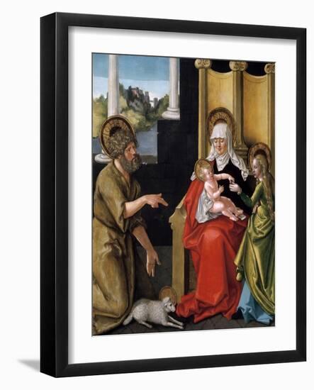 Saint Anne with the Christ Child, the Virgin, and Saint John the Baptist, C1511-Hans Baldung-Framed Giclee Print