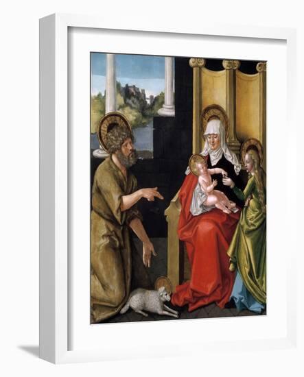 Saint Anne with the Christ Child, the Virgin, and Saint John the Baptist, C1511-Hans Baldung-Framed Giclee Print