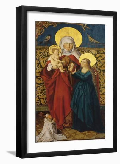 Saint Anne with the Virgin, Child and a Donor-null-Framed Giclee Print