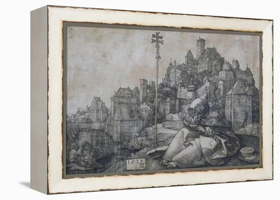 Saint Anthony in Front of the Town, 1519-Albrecht Dürer-Framed Premier Image Canvas