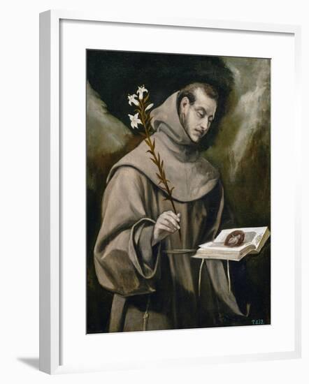 Saint Anthony of Padua, 1577-79-El Greco-Framed Giclee Print