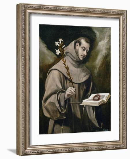 Saint Anthony of Padua, 1577-79-El Greco-Framed Giclee Print