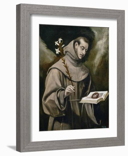 Saint Anthony of Padua, 1577-79-El Greco-Framed Giclee Print