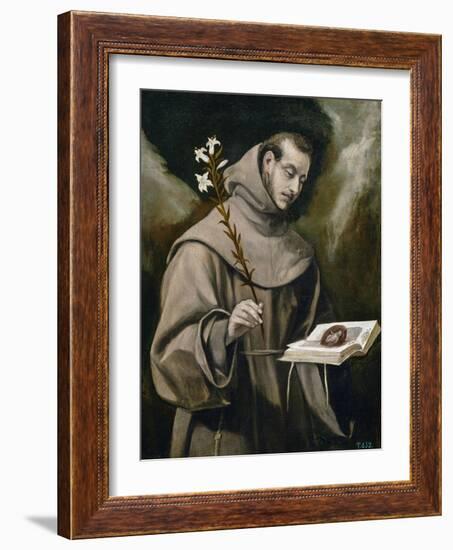 Saint Anthony of Padua, 1577-79-El Greco-Framed Giclee Print