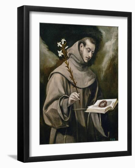 Saint Anthony of Padua, 1577-79-El Greco-Framed Giclee Print