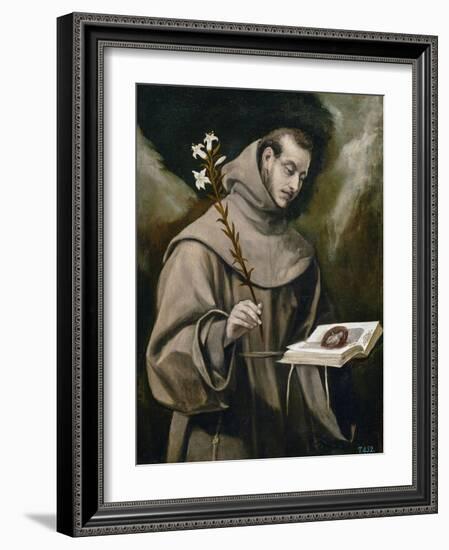 Saint Anthony of Padua, 1577-79-El Greco-Framed Giclee Print