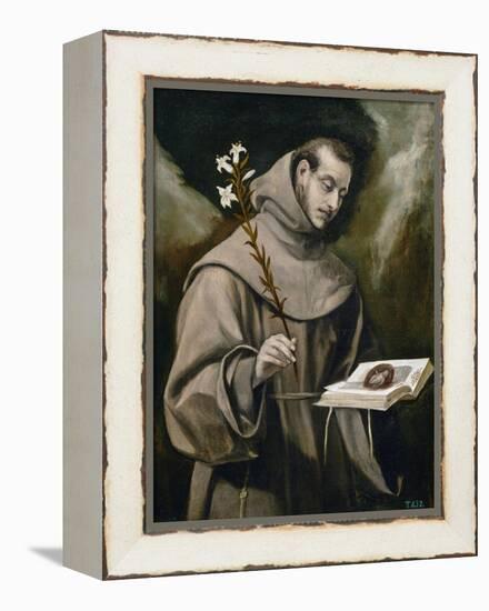 Saint Anthony of Padua, 1577-79-El Greco-Framed Premier Image Canvas