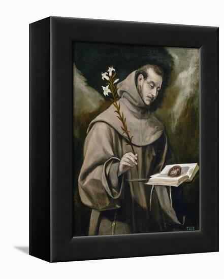 Saint Anthony of Padua, 1577-79-El Greco-Framed Premier Image Canvas