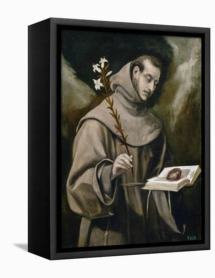 Saint Anthony of Padua, 1577-79-El Greco-Framed Premier Image Canvas