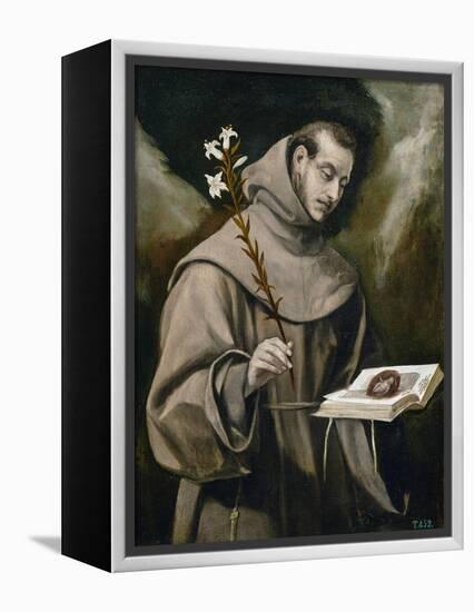 Saint Anthony of Padua, 1577-79-El Greco-Framed Premier Image Canvas