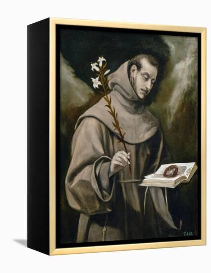 Saint Anthony of Padua, 1577-79-El Greco-Framed Premier Image Canvas