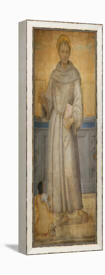 Saint Anthony of Padua and a Devotee-Pietro Perugino-Framed Premier Image Canvas