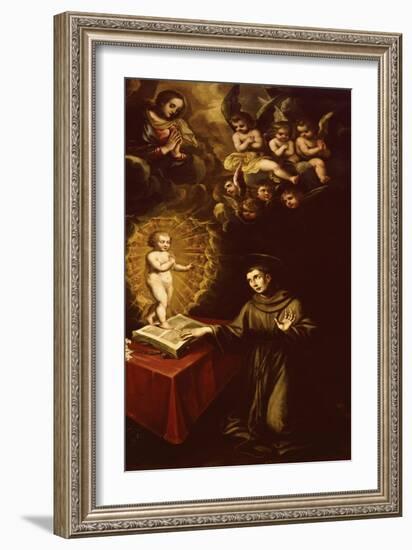 Saint Anthony of Padua and the Infant Christ-Vincente Carducho-Framed Giclee Print