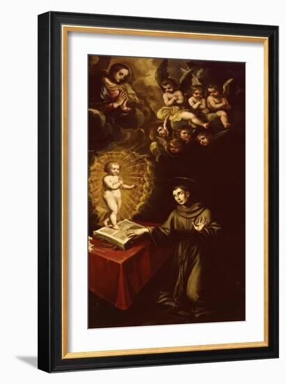 Saint Anthony of Padua and the Infant Christ-Vincente Carducho-Framed Giclee Print