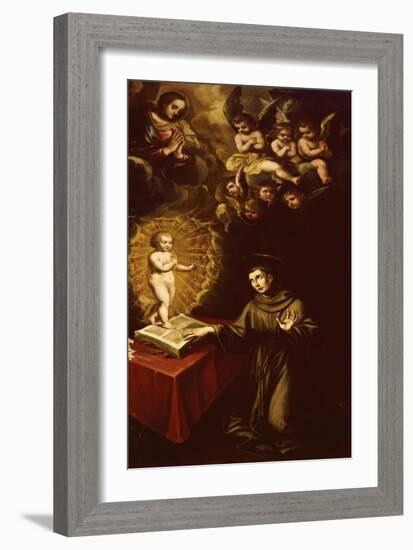 Saint Anthony of Padua and the Infant Christ-Vincente Carducho-Framed Giclee Print