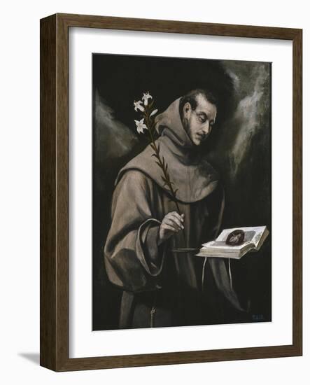 Saint Anthony of Padua, C. 1580-El Greco-Framed Giclee Print