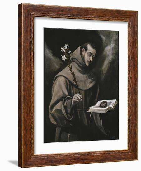 Saint Anthony of Padua, C. 1580-El Greco-Framed Giclee Print