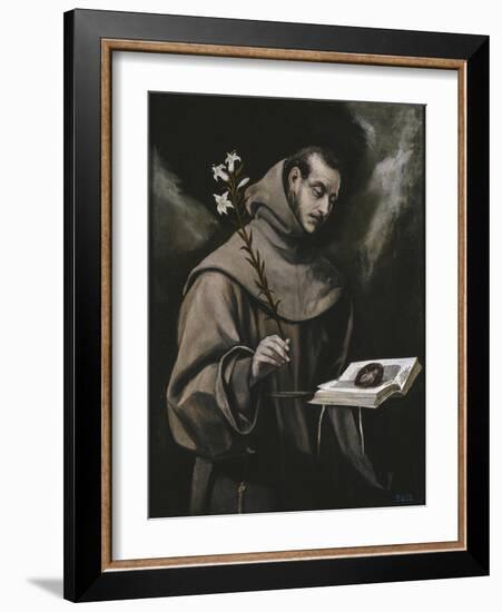 Saint Anthony of Padua, C. 1580-El Greco-Framed Giclee Print