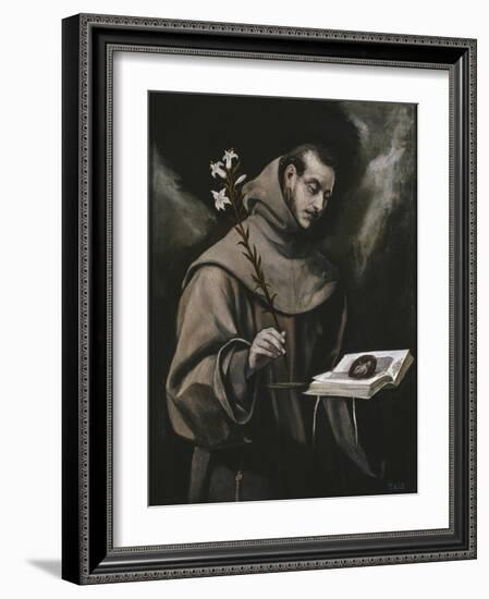 Saint Anthony of Padua, C. 1580-El Greco-Framed Giclee Print