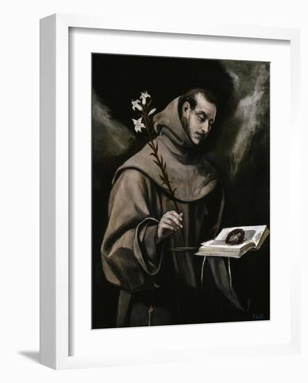 Saint Anthony of Padua, Ca. 1580-El Greco-Framed Giclee Print