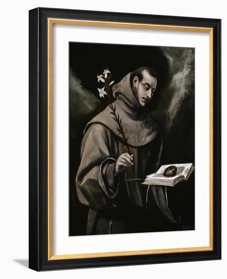 Saint Anthony of Padua, Ca. 1580-El Greco-Framed Giclee Print