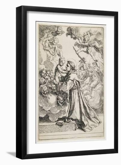 Saint Anthony of Padua, Late 1630S-Simone Cantarini-Framed Giclee Print