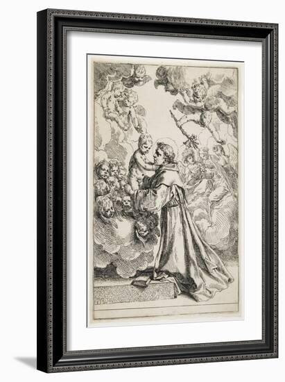Saint Anthony of Padua, Late 1630S-Simone Cantarini-Framed Giclee Print