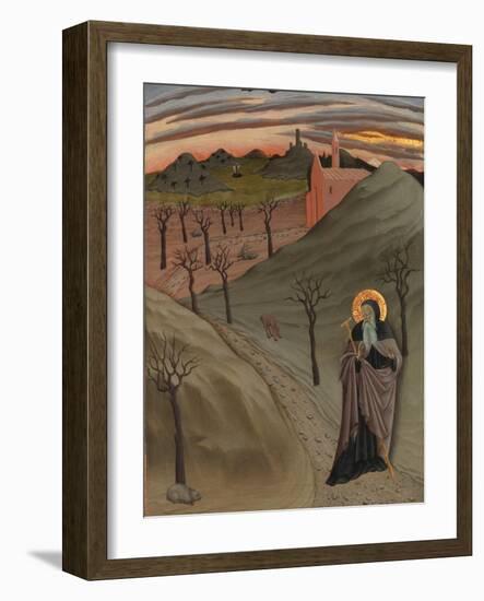 Saint Anthony the Abbot in the Wilderness, c.1435-Master of the Osservanza-Framed Giclee Print