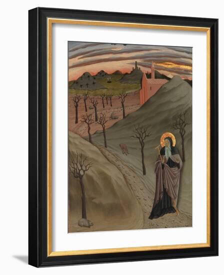 Saint Anthony the Abbot in the Wilderness, c.1435-Master of the Osservanza-Framed Giclee Print