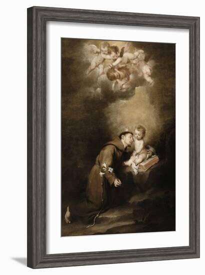 Saint Antoine de Padoue et l'Enfant Jésus-Bartolome Esteban Murillo-Framed Giclee Print